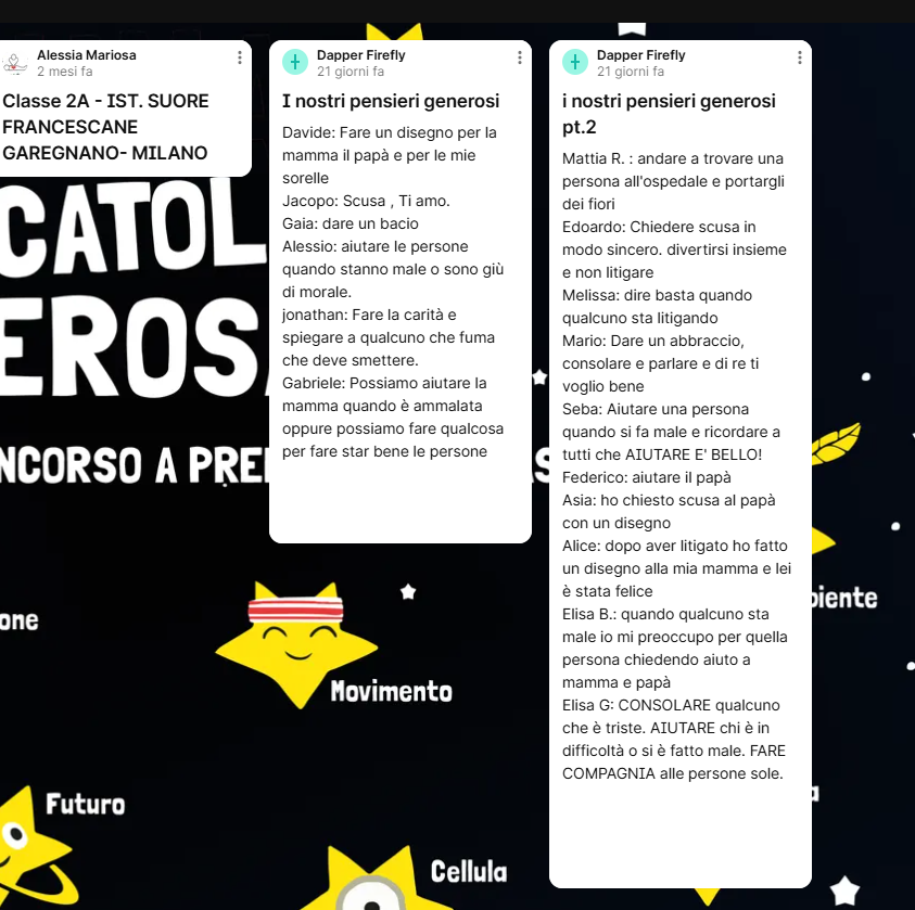 Elaborato della classe "2 A" (IST. SUORE FRANCESCANE )