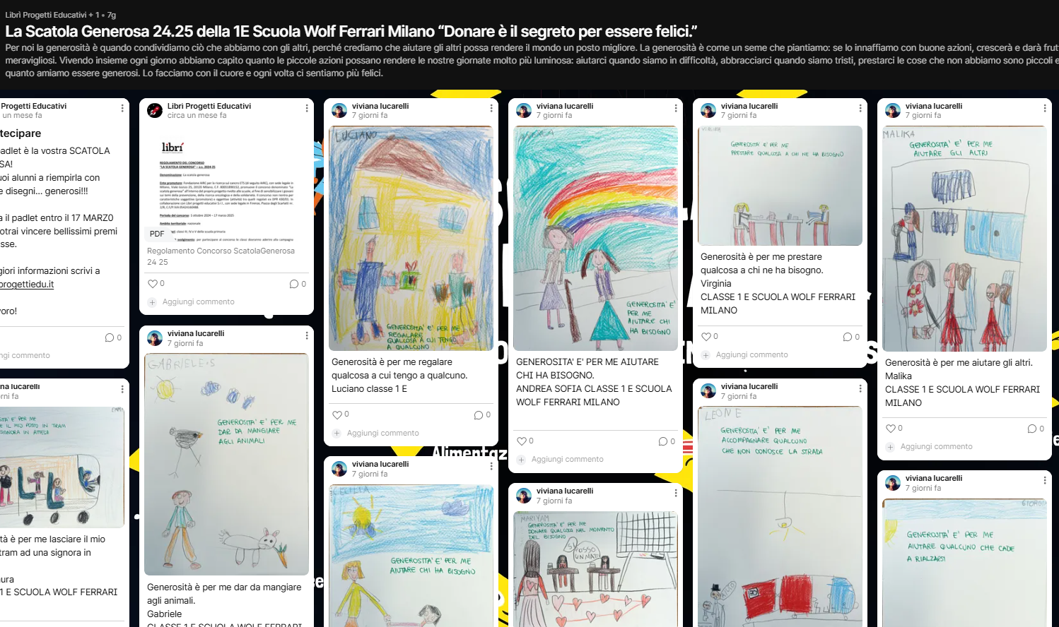 Elaborato della classe "1 E" (SCUOLA WOLF FERRARI )